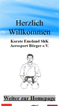 Mobile Screenshot of karate-boerger.de